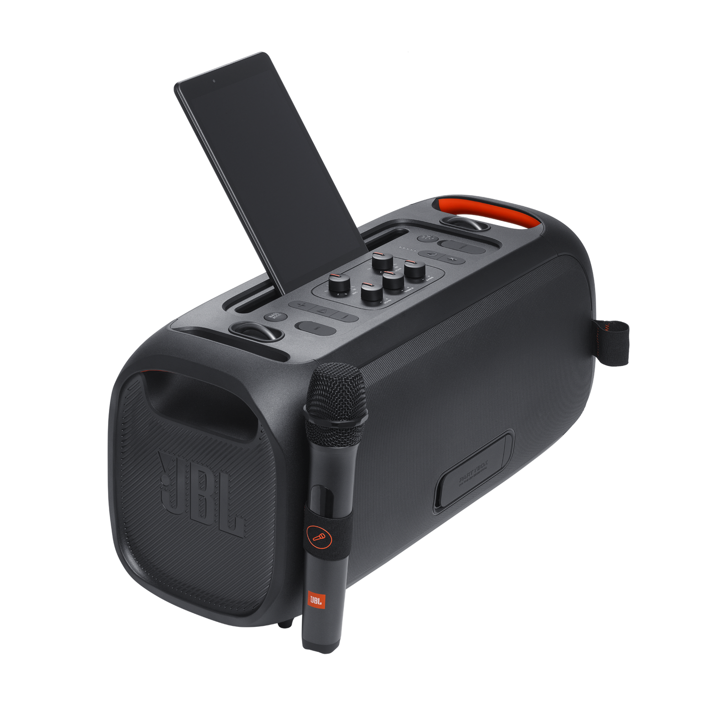 JBL PartyBox On-the-Go Essential Portable with Built-in Lights and Wireless Mic