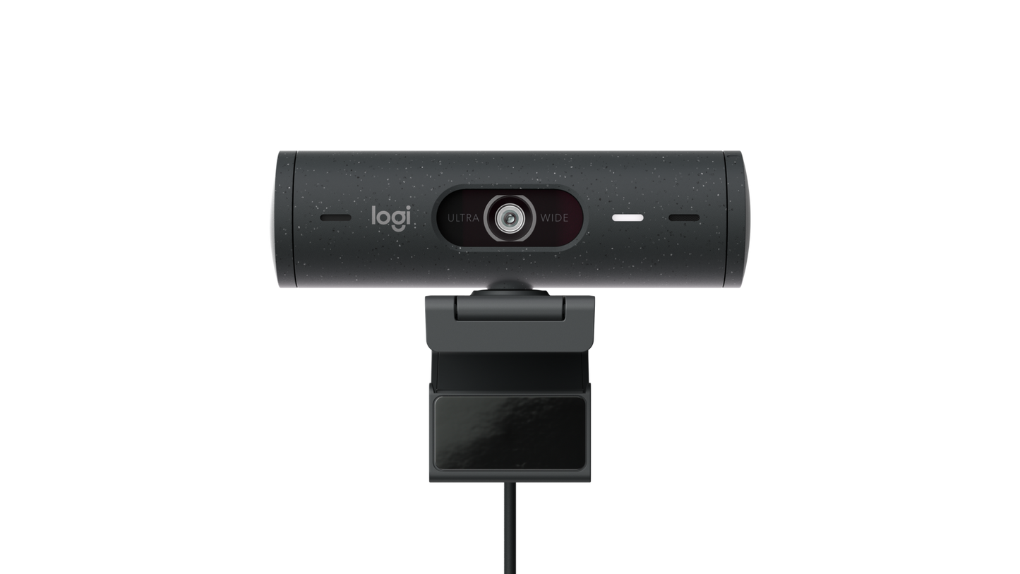 Logitech Brio 500 Full HD 1080p webcam with light correction, auto-framing