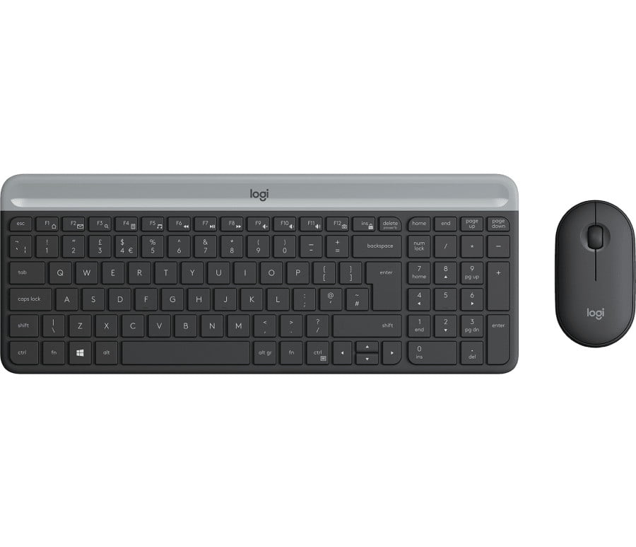 Logitech MK470 SLIM COMBO Ultra-slim, compact, and quiet wireless keyboard and mouse combo