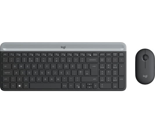 Logitech MK470 SLIM COMBO Ultra-slim, compact, and quiet wireless keyboard and mouse combo