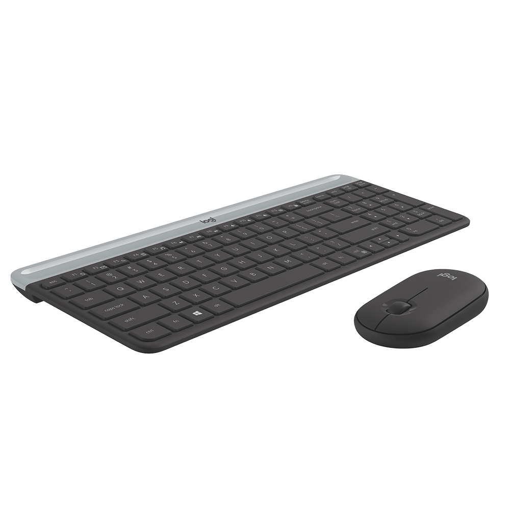 Logitech MK470 SLIM COMBO Ultra-slim, compact, and quiet wireless keyboard and mouse combo