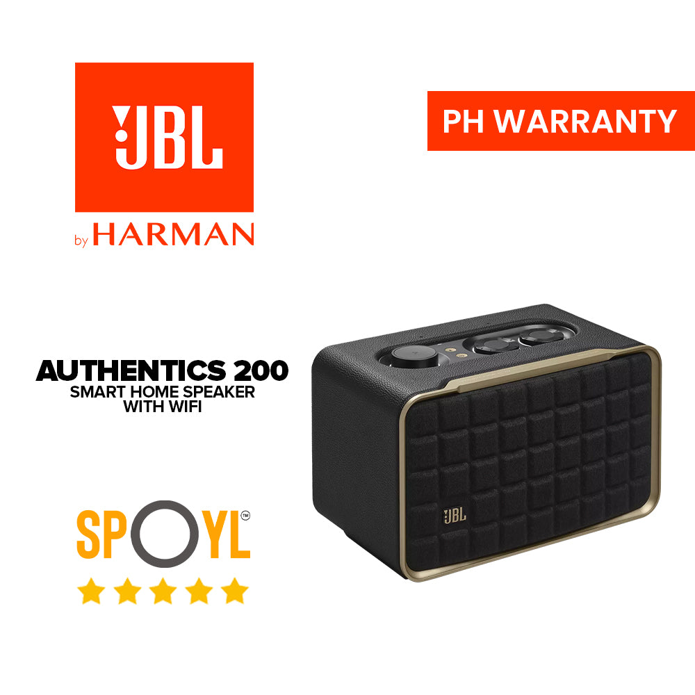 JBL Authentics 200 Smart Home Speaker with Wi-Fi, Bluetooth and Voice Assistants