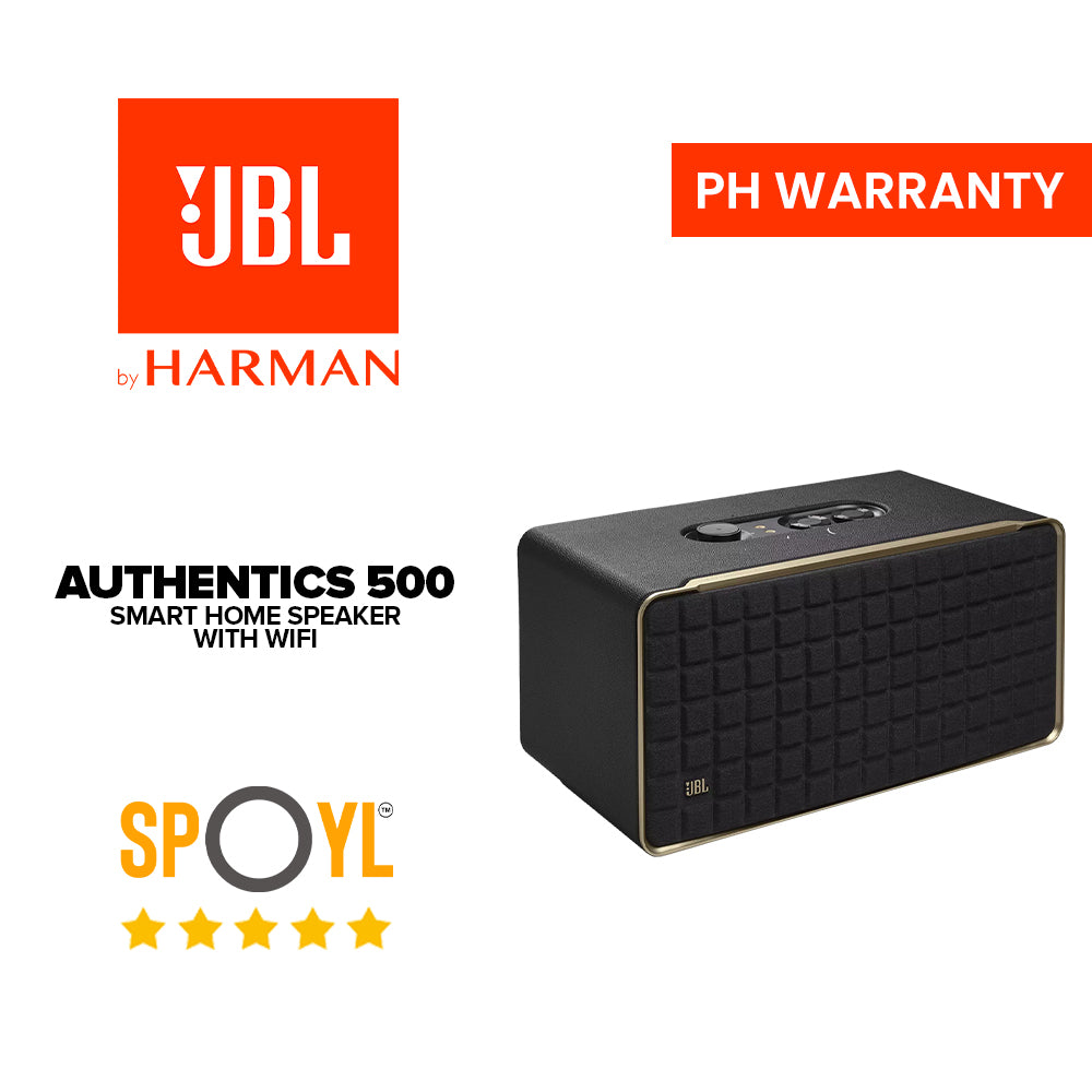 JBL Authentics 500 Hi-fidelity Smart Home Speaker with Wi-Fi, Bluetooth and Voice Assistants