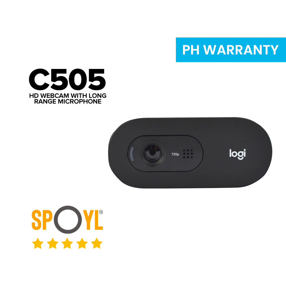 Logitech C505 HD Webcam with Long Range Microphone