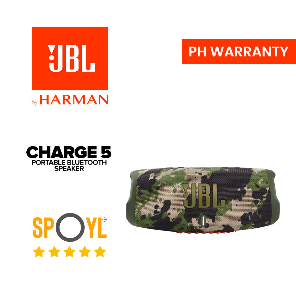 JBL Charge 5 Portable Waterproof Speaker with Powerbank