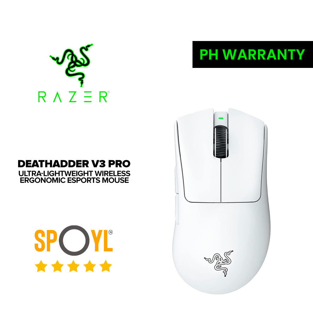 Razer Deathadder V3 Pro Ultra-Lightweight Wireless Ergonomic Esports Mouse