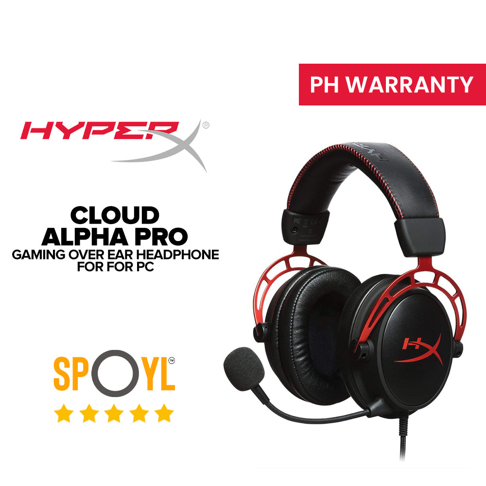 HyperX Cloud Alpha Pro Gaming Over Ear Headphone Black