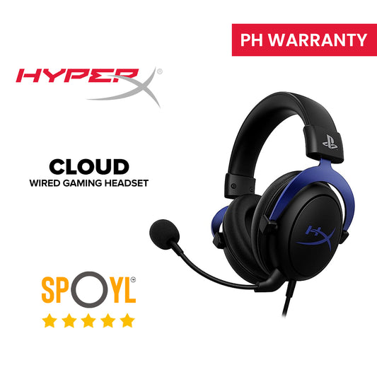 HyperX Cloud Wired Gaming Headset, Compatible with PS5 and PS4, Immersive In Game Audio