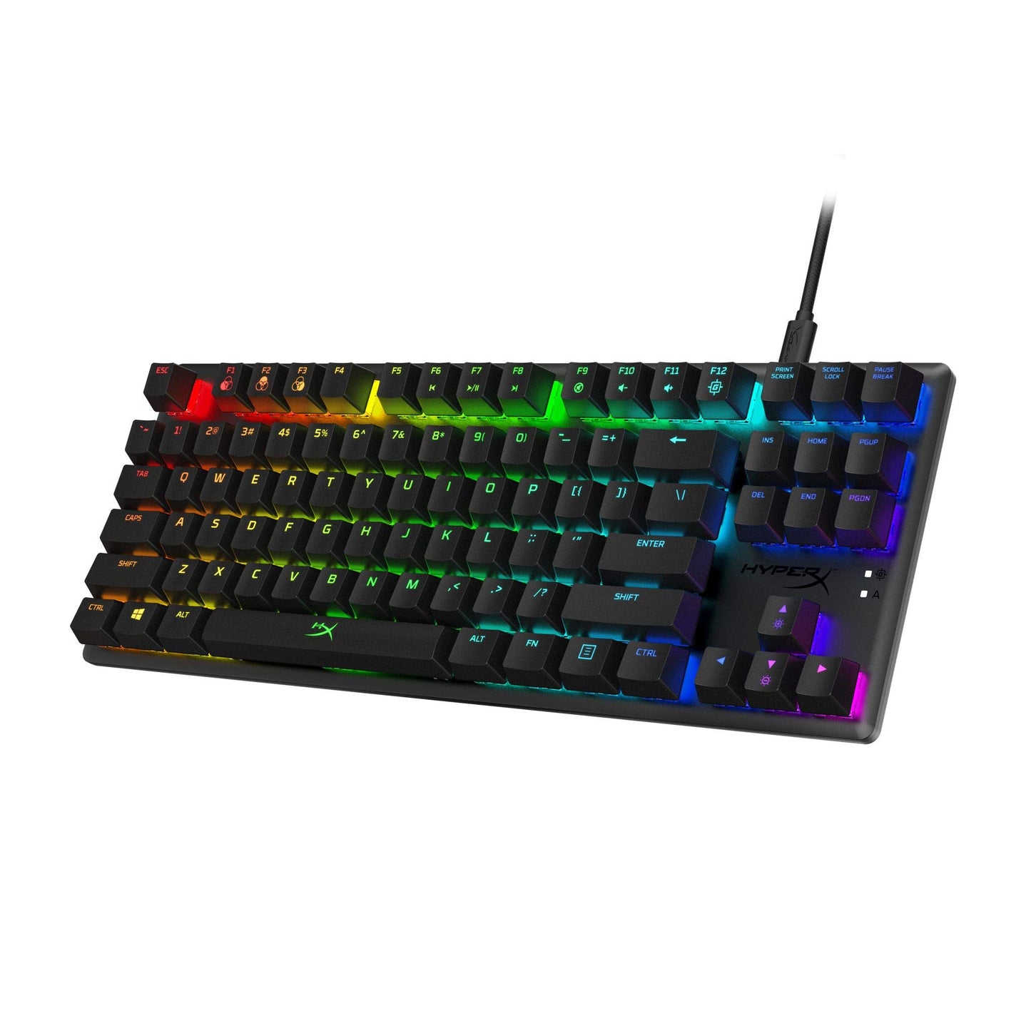 HyperX Alloy Origins Core RGB 87 Tenkeyless Mechanical Gaming Keyboard Red Switch HX-KB7RDX-US