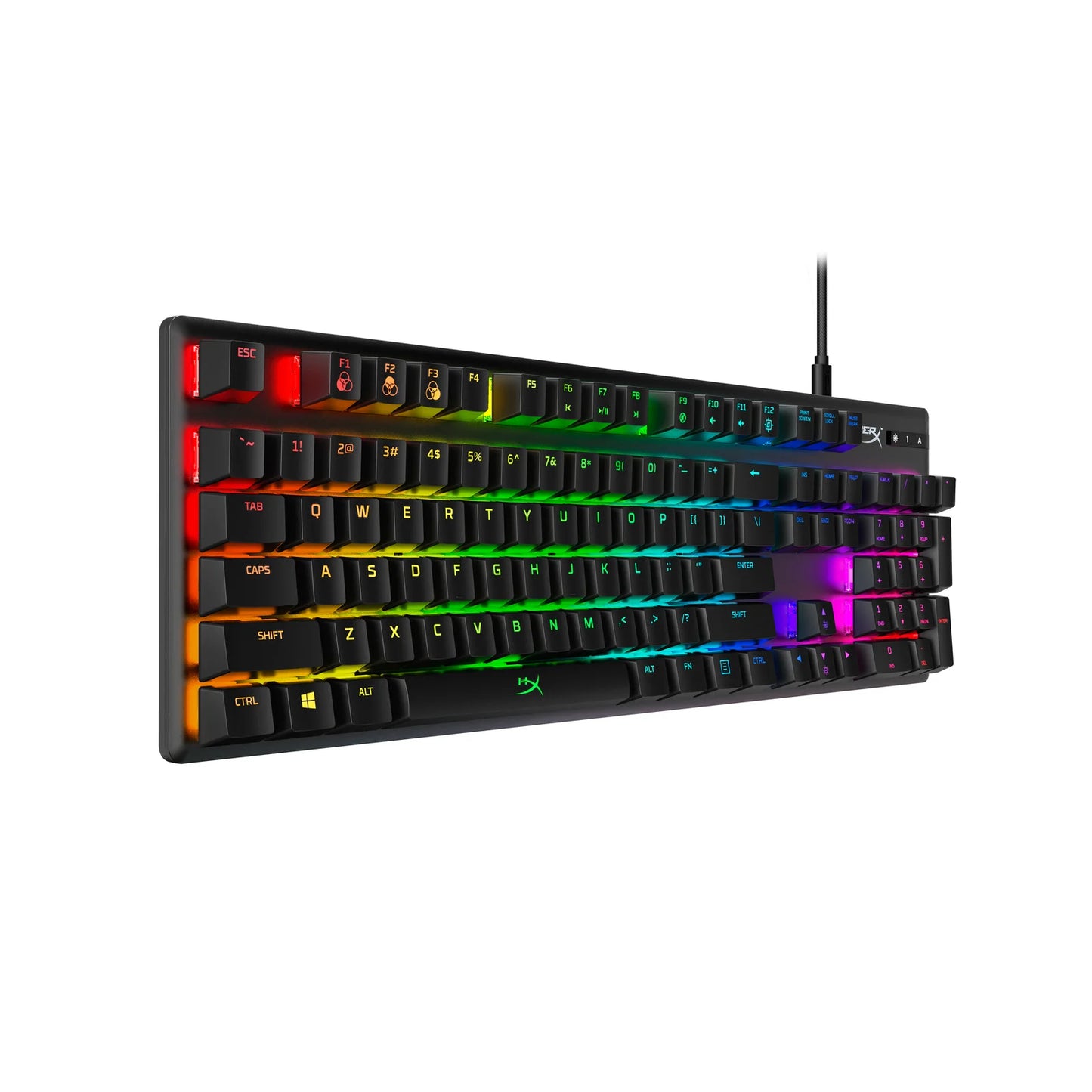 Hyperx Alloy Origins rgb 104 Switch Mechanical Gaming Keyboard HX-KB6RDX-US / HX-KB6AQX-US