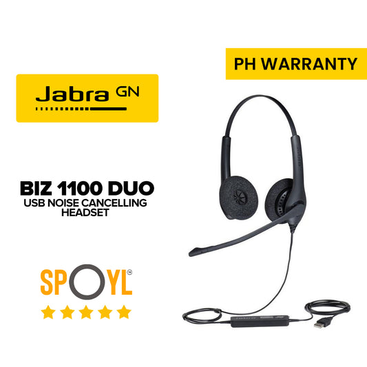 Jabra Biz 1100 Duo USB Noise Cancelling Headset