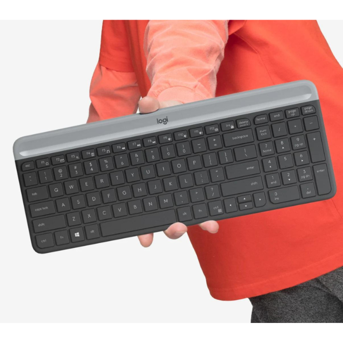 Logitech MK470 SLIM COMBO Ultra-slim, compact, and quiet wireless keyboard and mouse combo