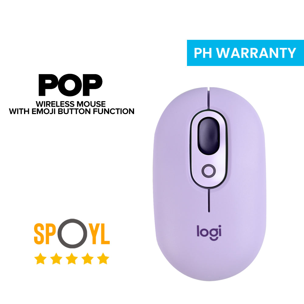 Logitech POP Wireless Mouse with Emoji Button Function