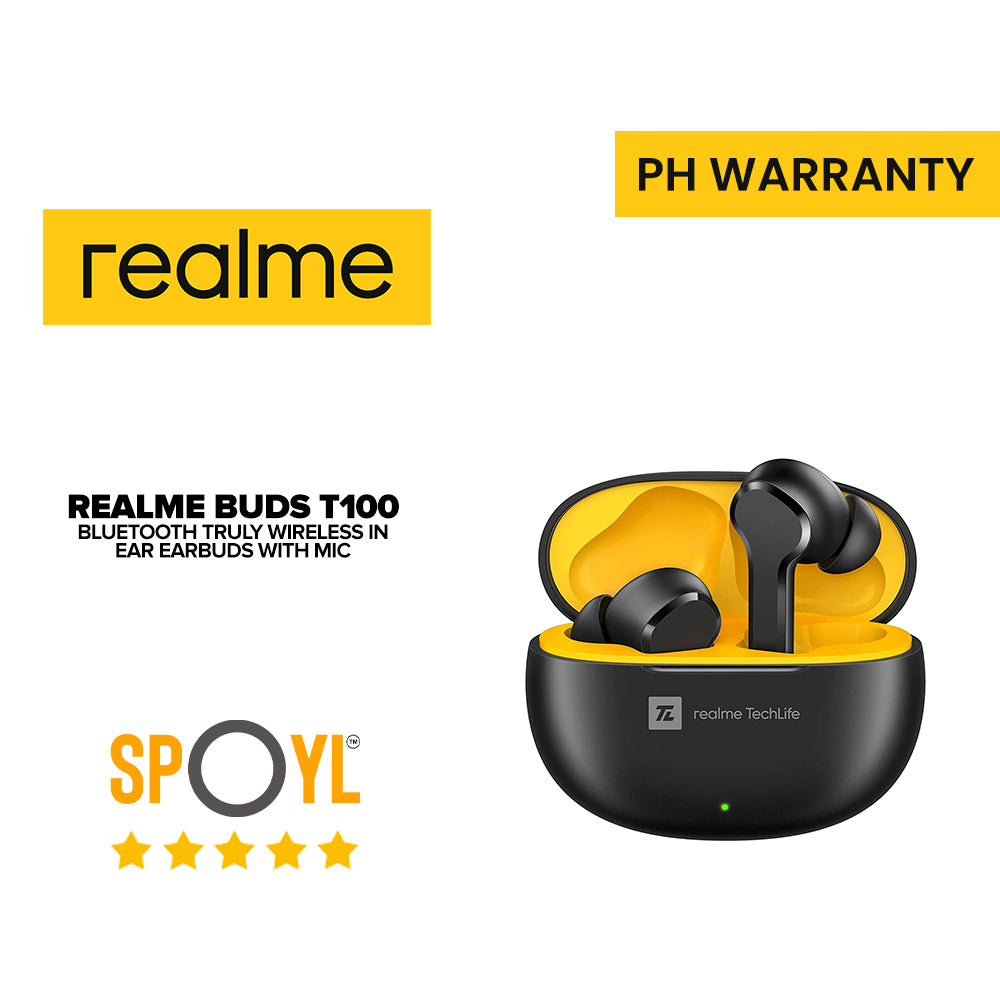 Realme buds T100 Bluetooth Truly Wireless in Ear Earbuds with mic