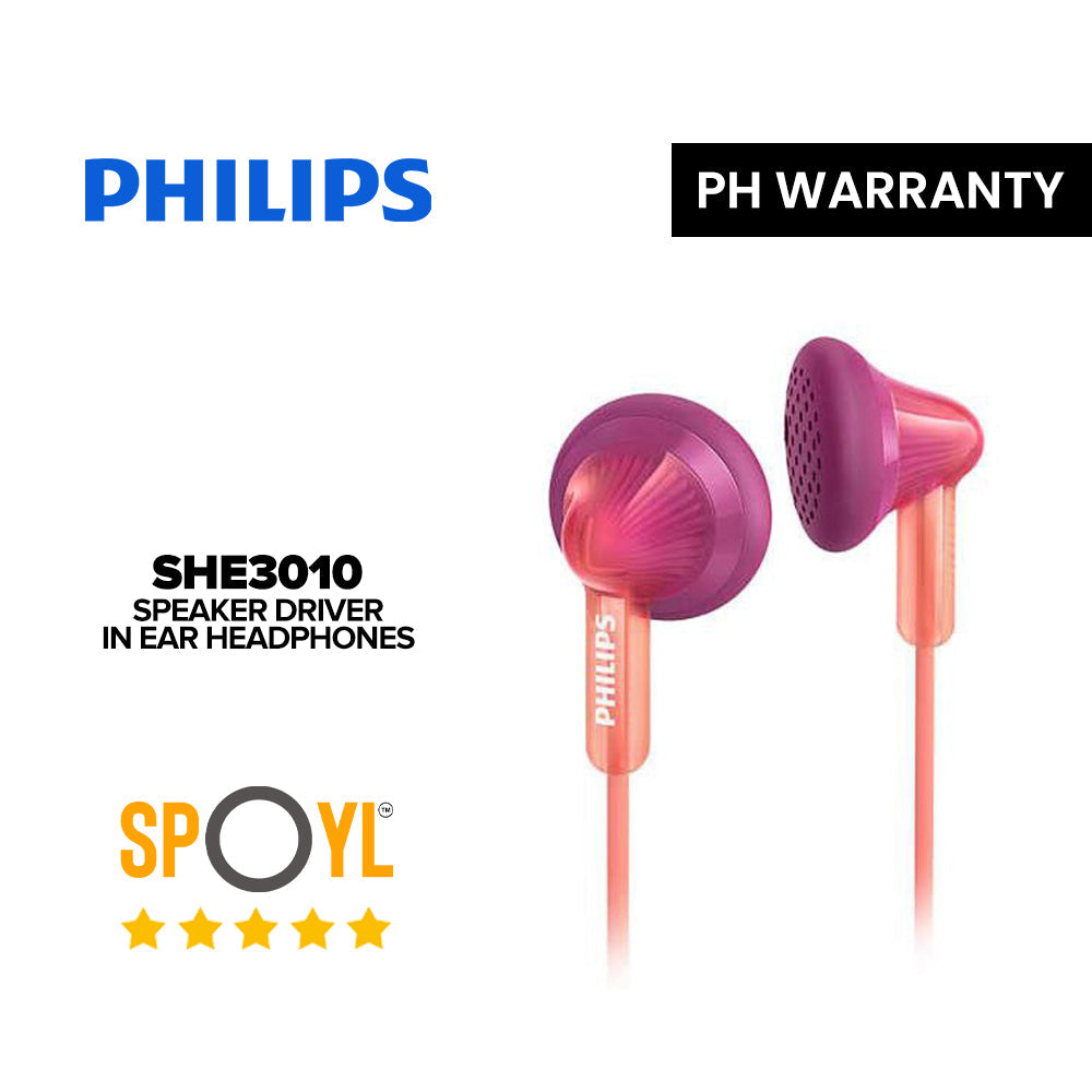 Philips SHE3010 14.8mm Speaker Drivers In-Ear Headphones