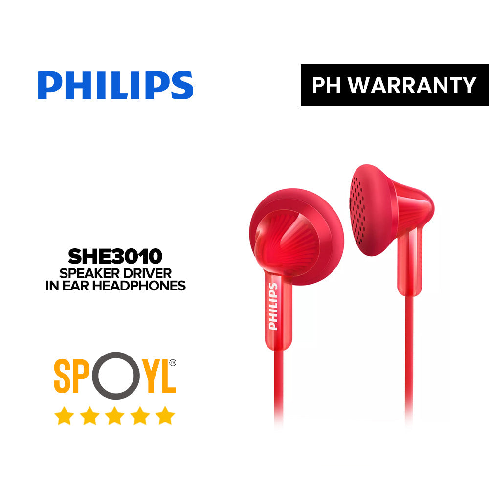 Philips SHE3010 14.8mm Speaker Drivers In-Ear Headphones