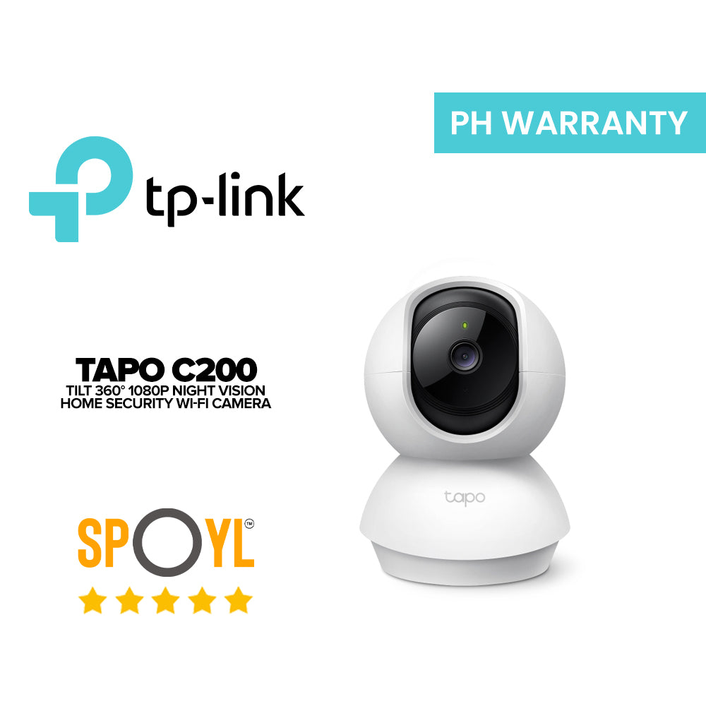 TP-Link Tapo C200 Pan / Tilt 360° 1080p Night Vision Home Security Wi-Fi Camera