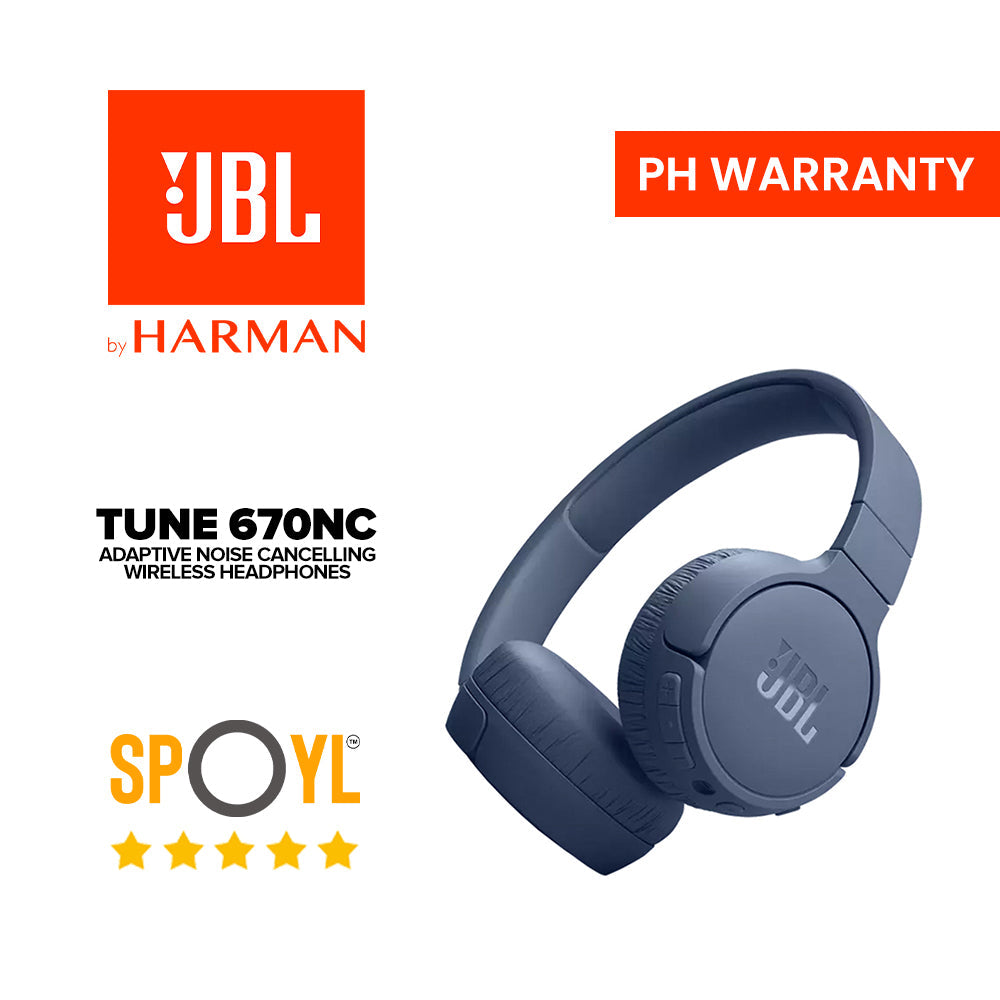 JBL Tune 670NC Adaptive Noise Cancelling Wireless On-Ear Headphones