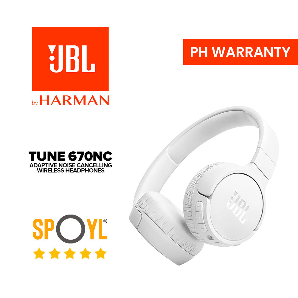 JBL Tune 670NC Adaptive Noise Cancelling Wireless On-Ear Headphones