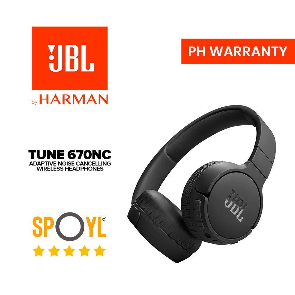 JBL Tune 670NC Adaptive Noise Cancelling Wireless On-Ear Headphones