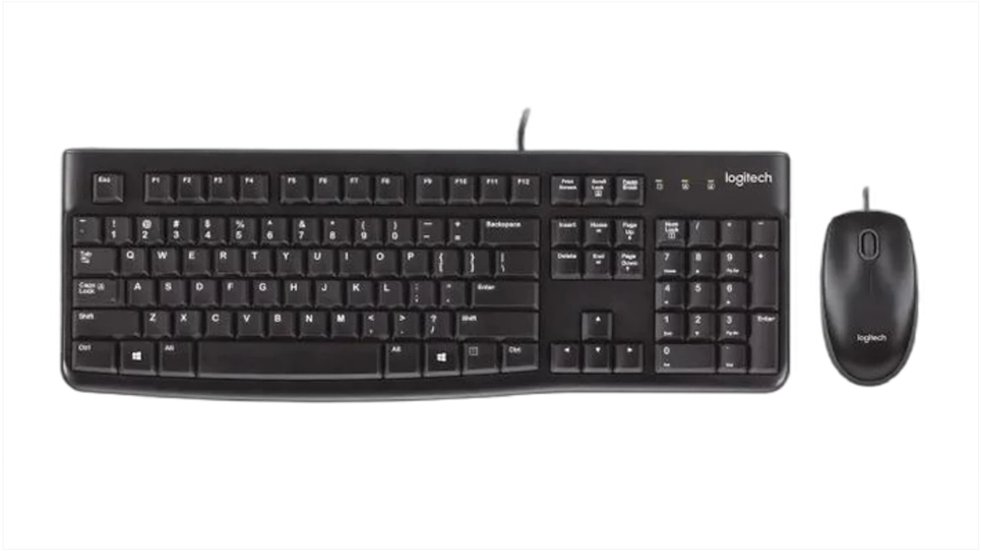 Logitech MK120 Corded Keyboard and Mouse Combo