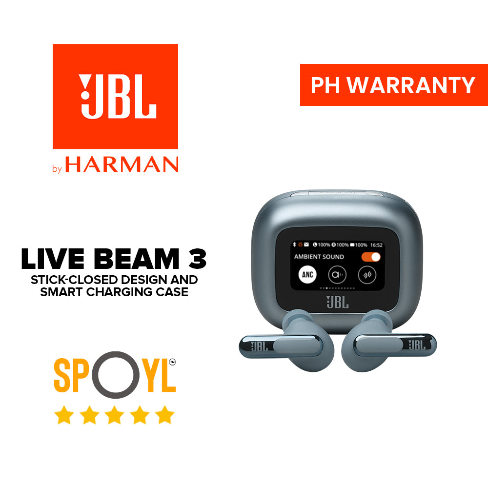 JBL Live Beam 3 True wireless noise-cancelling earbuds with stick-closed design