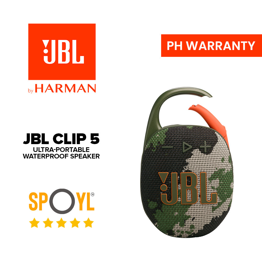 JBL Clip 5 Ultra-portable and Waterproof Bluetooth Speaker