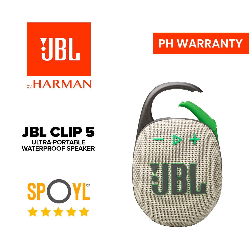 JBL Clip 5 Ultra-portable and Waterproof Bluetooth Speaker