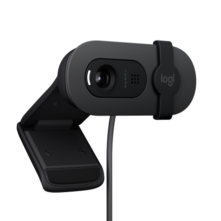 Logitech Brio 100 Full HD 1080p webcam with auto-light balance and built-in mic