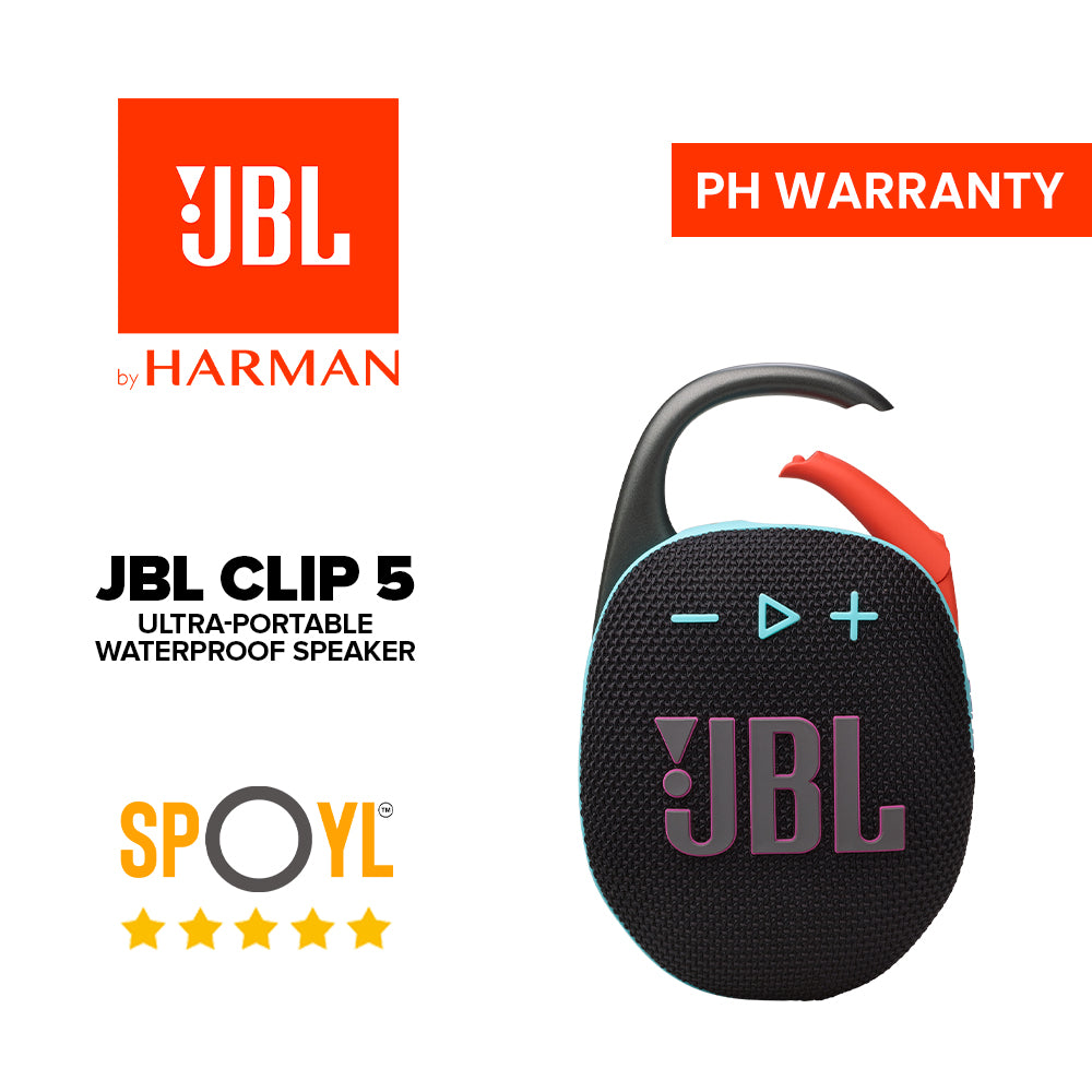 JBL Clip 5 Ultra-portable and Waterproof Bluetooth Speaker