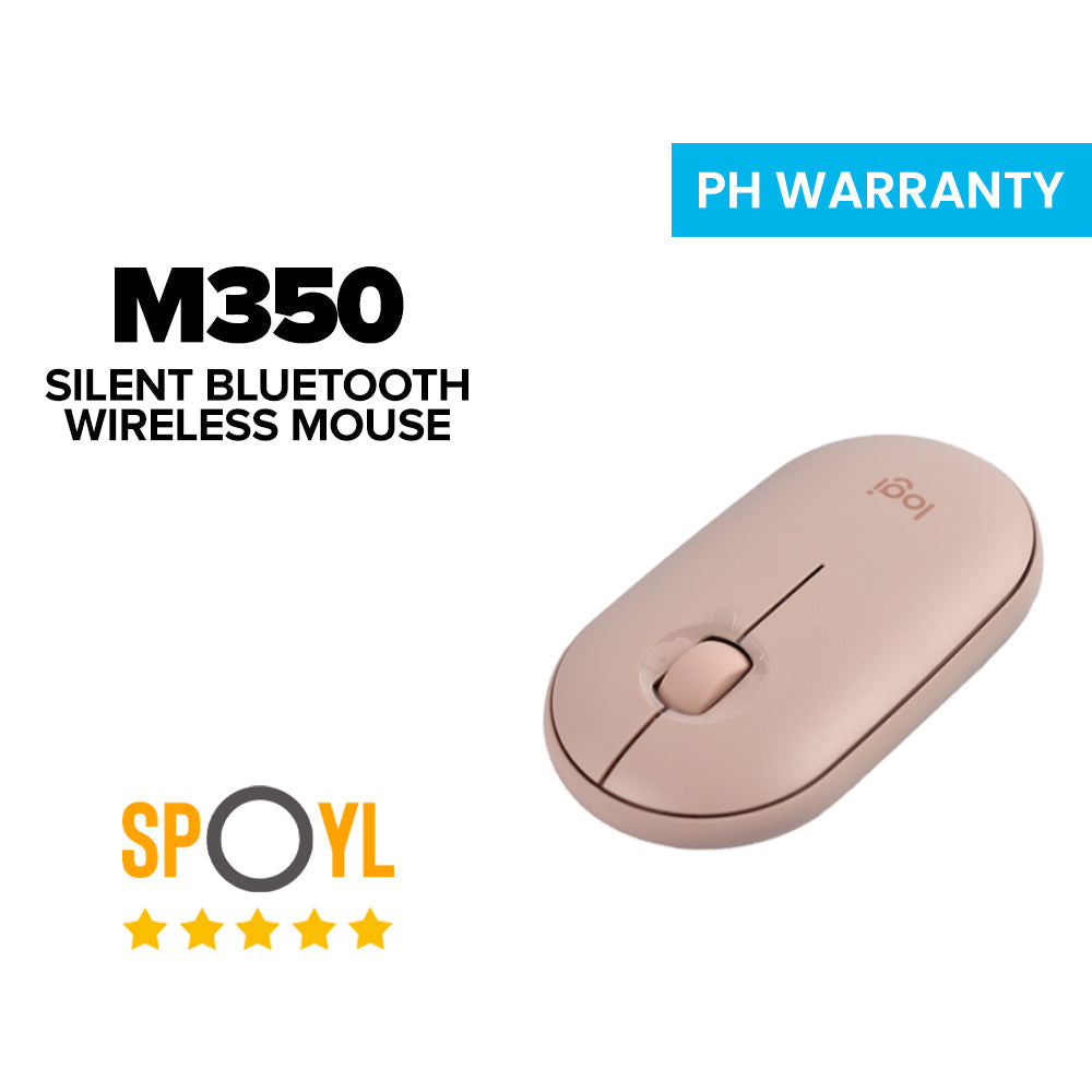 Logitech M350 Pebble Modern, Slim and Silent Bluetooth Wireless Mouse