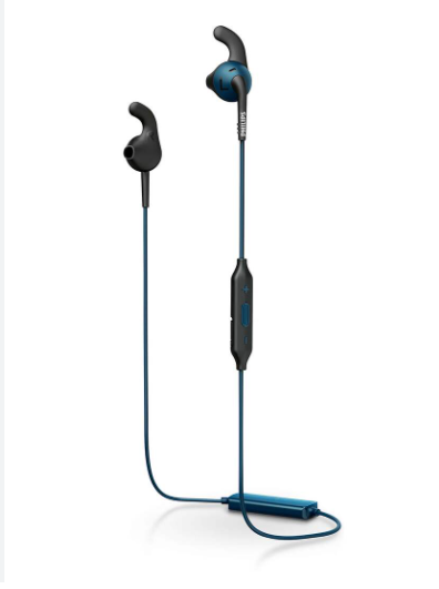 Philips Action Fit Sports Bluetooth Wireless Tangle Free Sweat Proof Earphone SHQ6500