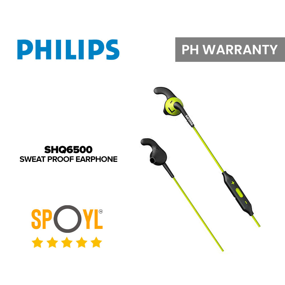 Philips Action Fit Sports Bluetooth Wireless Tangle Free Sweat Proof Earphone SHQ6500