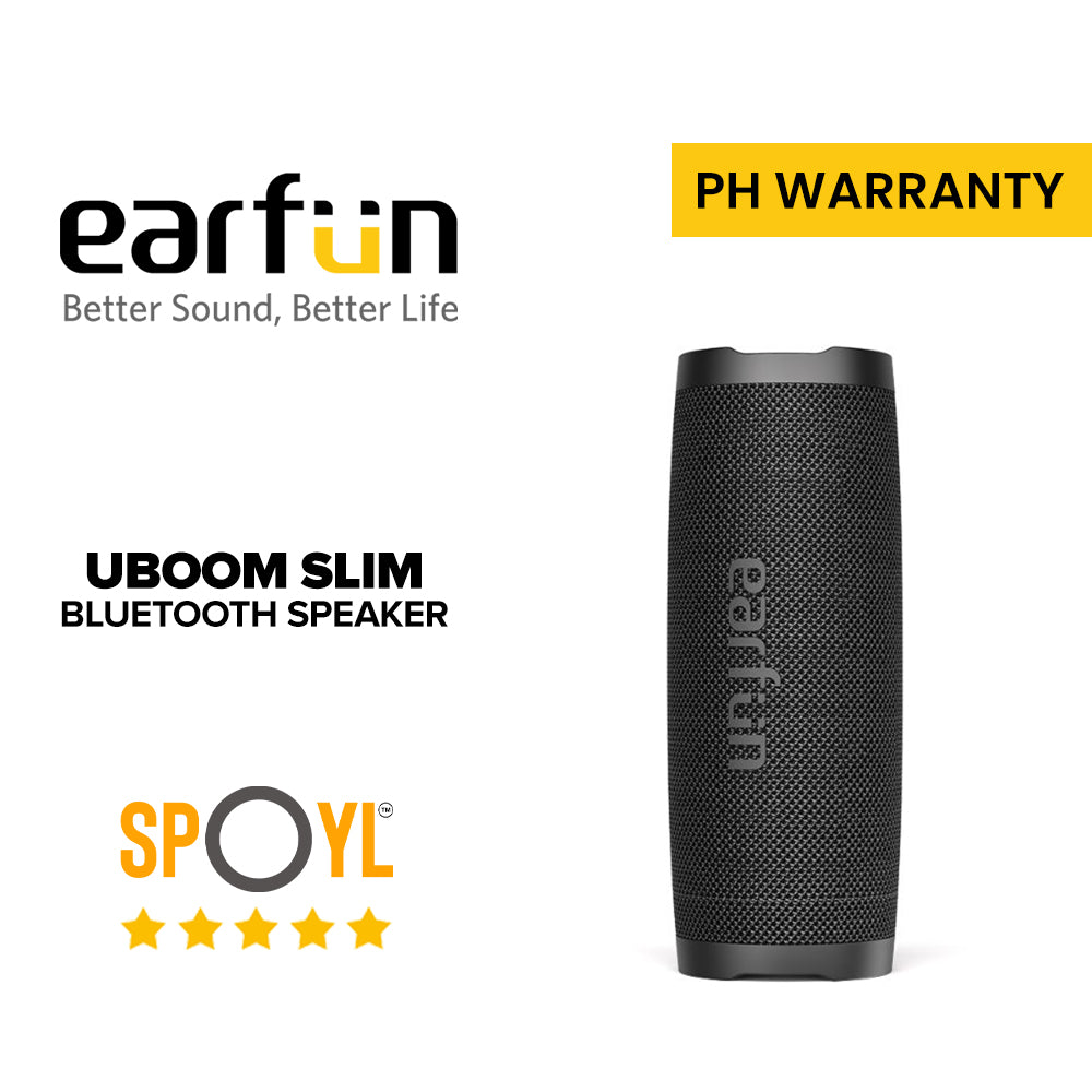 EarFun UBOOM Slim Bluetooth Speaker with Mic, Bluetooth 5.2 Portable Speaker