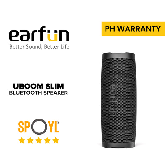 EarFun UBOOM Slim Bluetooth Speaker with Mic, Bluetooth 5.2 Portable Speaker